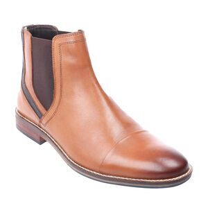 Dune London Mens Chappy Casual Chelsea Boots / Tan